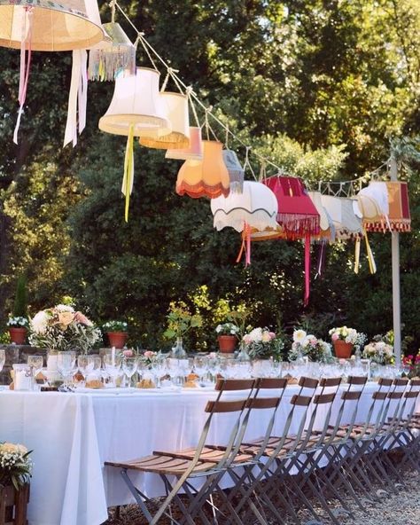 Deco Champetre, Garden Party Wedding, Long Table, Wedding Mood Board, Wedding Mood, Do You Like It, Paper Lanterns, Backyard Wedding, Wedding Bells