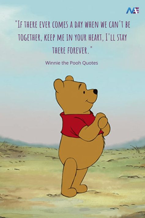 24 Winnie the Pooh Quotes That Will Bring the Nostalgia Free Printable Winnie The Pooh, Printable Winnie The Pooh, Pooh Winnie, Quotes About Friendship, Goodbye Quotes, Keep Looking Up, Bear Quote, Winnie The Pooh Pictures, Cute Winnie The Pooh