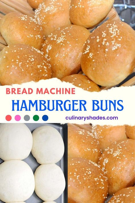 hamburger buns. Bread Machine Hamburger Bun Recipe, Hamburger Buns Bread Machine, Bread Machine Hamburger Buns, Soft Hamburger Bun Recipe, Bun Dough Recipe, Buns Bread Machine, Beautiful Bun Hairstyles, Bread Machine Recipes Sweet, Dough Machine