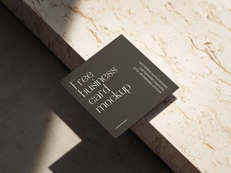 The post Free Square Business Card Mockups set Shadow Scene appeared first on PsFiles. Today’s free PSD presents a remarkable Square Business Card Mockups set with a captivating shadow scene. This mockup set features 4 different angles that showcase your square business cards placed elegantly on a marble stone surface. If you’re tired of conventional designs and looking for a unique way to present your artwork, this square mockup […] The post Free Square Business Card Mockup... Elegant Business Cards Design, Square Business Cards, Business Card Mockup, Branding And Marketing, Minimal Business Card, Free Business Card Mockup, Free Business Cards, Elegant Business Cards, Card Mockup