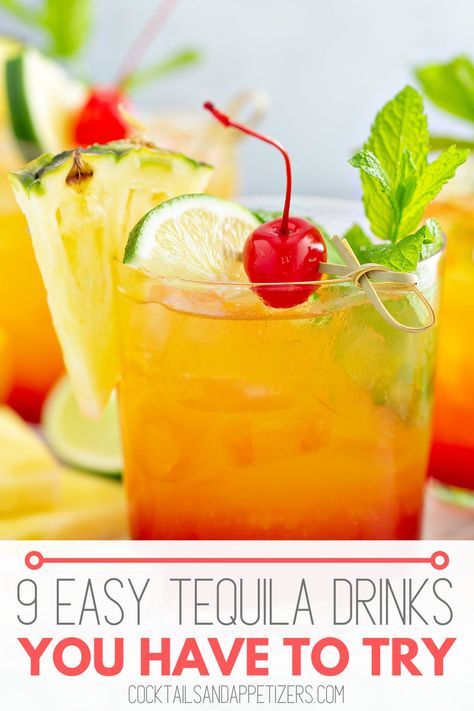 Margaritas, Tequila Drinks With Pineapple Juice, Tequila Mix Drinks, Mix Drinks With Tequila Easy, Clear Tequila Drinks, Tequila Mixed Drinks Recipes, Mixed Drinks With Patron Tequila, Tequila And Sprite Drinks, Fruity Tequila Cocktails