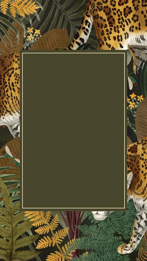 Safari Background, Wild Background, Tiger Background, Animal Frame, Tiger Wall Decor, Jaguar Wallpaper, Wallpapers 2023, Jungle Aesthetic, Jungle Invitations