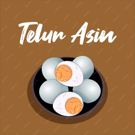 Premium Vector | Telur asin or salted egg detail illustration Logo Telur Asin, Telur Asin, Egg Logo, Food Logo Design, Salted Egg, Food Logo, Logo Food, Premium Vector, Graphic Resources