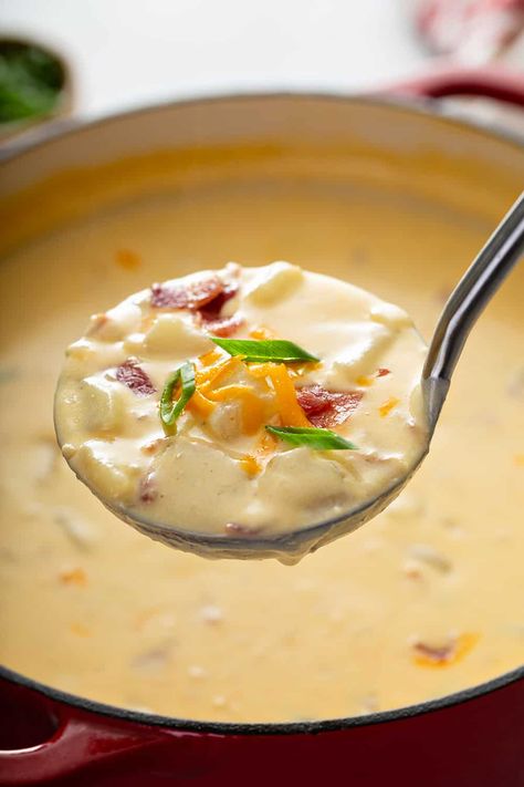 If you love baked potatoes with all the fixings, then you’ll love this soup! Loaded Baked Potato Soup is thick and creamy, packed with cheese, bacon, and sour cream. Soup Recipe Easy, Loaded Baked Potato, Baked Potato Soup, Easy Soup, Potato Soup Recipe, Baked Potatoes, Easy Soups, Easy Soup Recipes, Gazpacho