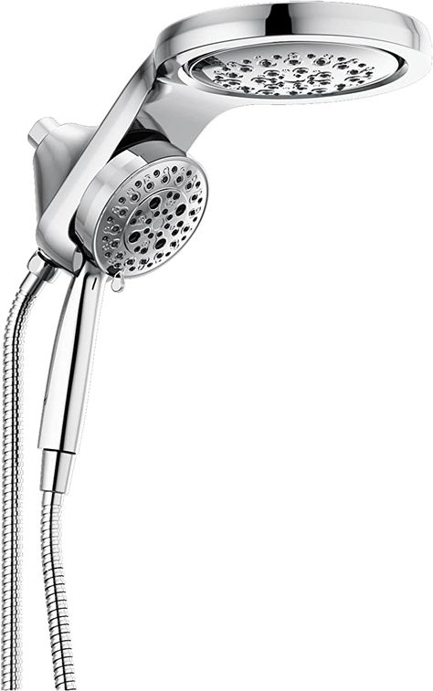 Delta Faucet 58680-PR25 Universal Showering Combo, 2.5 GPM Water Flow, Chrome - - Amazon.com Delta Shower Heads, Detachable Shower Head, Shower Head With Handheld, Cleaning Faucets, Shower Together, Shower Head With Hose, Dual Shower Heads, Tub Cleaner, Delta Faucets