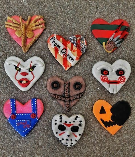 Horror Crafts, Horror Party, Horror Gifts, Halloween Clay, Horror Decor, Manualidades Halloween, Clay Diy Projects, Clay Art Projects, Diy Clay Crafts