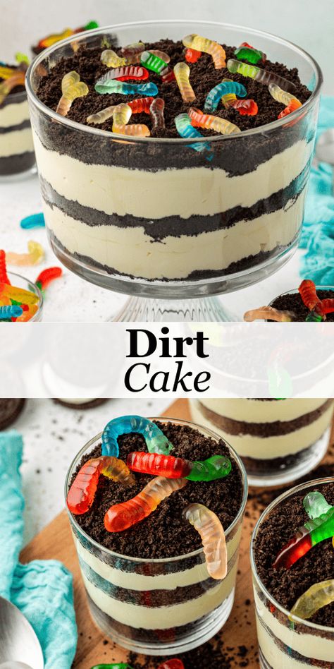 With years of experience as a baker, I've perfected the art of dirt cake, and I'm here to share my expertise with you, ensuring your dessert is always a crowd-pleaser. Trust me; follow these tips, and you'll be making dirt cake like a pro in no time! Recipe For Dirt Cake, Peanut Butter Dirt Cake, Dirt Salad, Easy Dirt Cake, Dirty Cake, Dirt Dessert Recipe, Dirt Cake Cups, Dirt Pudding Recipes, Oreo Dirt Pudding