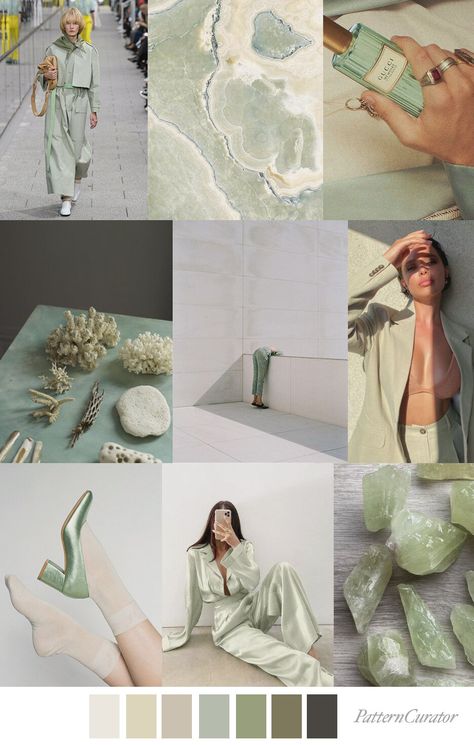 Pattern Curator PISTACHIO CALCITE #trends #color #fashion #fw22 Mood Board Fashion Inspiration, Mode Gossip Girl, Pattern Curator, Pistachio Calcite, Fashion Trending Moodboard, Color Trends Fashion, Fashion Forecasting, Mode Abaya, Fashion Mood Board