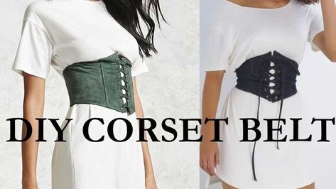 Pin on Sew Struck Corset Belt Diy, Diy Corset Belt, Diy Corset Pattern, Cinto Corset, Pola Korset, Corset Top Pattern, Make A Corset, Corset Diy, How To Make A Corset