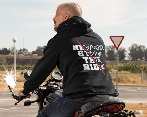 #motorcyclehoodie #motohoodie #motosweatshirt #moto #motooutfit #hoodie #blackmotorcyclehoodie #bikerloverhoodie #bikerhoodie #biker Biker Style Crew Neck T-shirt With Text Print, Biker Hoodie, Harley Davidson Hoodies For Men, Black Biker T-shirt For Motorcycling, Casual Motorcycle T-shirt With Custom Print, Sporty Style, Cotton Material, Unisex Sweatshirt, Favorite Outfit