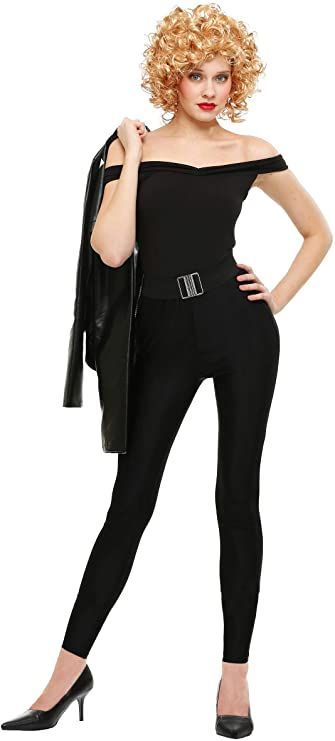 Greaser Girl Costume, Biker Girl Costume, Girl Greaser Outfit, Outfit For Halloween Party, Sandy Grease Costume, Sandy Costume, Greaser Outfit, Grease Outfits, Greaser Girl