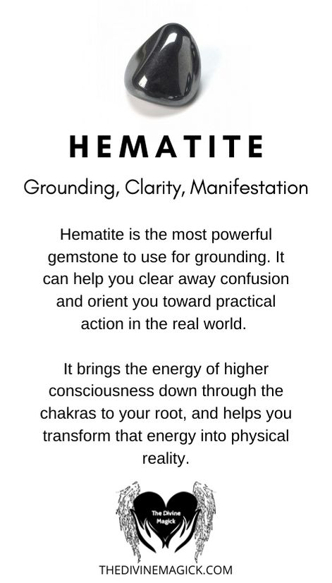 Hematite Crystal Meaning, Clarity Manifestation, Stone Meanings, Best Healing Crystals, Hematite Crystal, Crystals Healing Properties, Spiritual Crystals, Gemstone Meanings, Spiritual Power