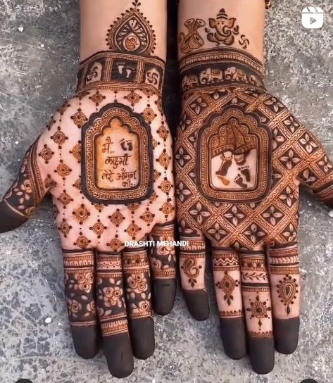 Mehendi Design For Wedding, Mehndi Designs Pakistani, Mehndi Designs For Hands Arabic, Kanku Pagla, Palm Mehndi Designs, Mehndi Designs For Brides, Palm Mehndi, Palm Mehndi Design, Design For Wedding