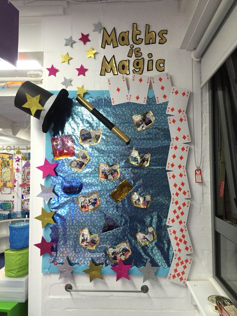 Magic Classroom, Primary School Displays, Maths Eyfs, Maths Display, Math Wall, Working Wall, Eyfs Classroom, Early Years Classroom, Math Magic