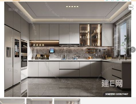 Luxury Kitchen Decor, Kitchen 3d, Kitchen Measurements, Kitchen Remodel Design, Modern Kitchen Interiors, Kitchen Interior Design Decor, Kitchen Design Plans, Kitchen Design Decor, Luxury Kitchen Design