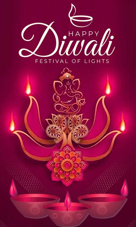 Happy diwali lotus diya lights banner design vector image Happy Diwali 3d Images, Diwali Wishes Creative Hd, Happy Diwali Pics, Diwali Photo Ideas, Diwali Banner Design, Ramnavmi Wishes, Diwali Diya Images, Diwali Pic, Diwali Board