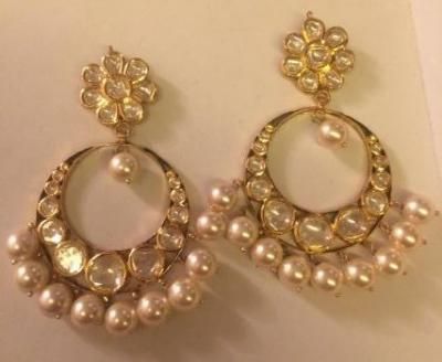 Portfolio of Sitara Round Diamond Earrings, Perhiasan India, Indian Jewellery Design Earrings, Wedding Jewellery Collection, Jewelry Design Earrings, Bridal Jewellery Indian, India Jewelry, Gold Earrings Designs, Gold Jewelry Indian