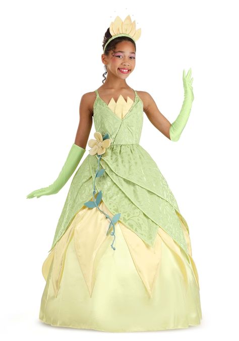 PRICES MAY VARY. Size: Large COSTUME INCLUDES: This Princess and the Frog Deluxe Tiana Costume is officially licensed from Disney's The Princess and the Frog and includes a dress, a headband, and a pair of gloves. FROM FUN COSTUMES: Halloween costumes are what we do and we teamed up with Disney to make outfits based on their most beloved animated features. Disney's The Princess and the Frog is a modern classic that little kids love, and this Child Tiana Costume will let your little one recreate Princess Tiana Blue Dress, Tiana Blue Dress, Princess Tiana Costume, Blue Dress Costume, Tiana Costume, Frog Dress, Tiana Dress, Princesa Tiana, Frog Costume