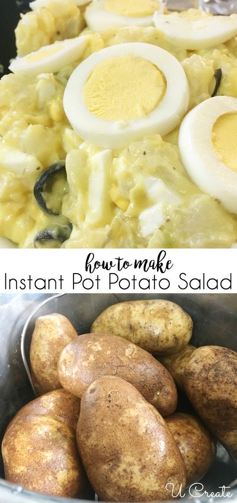 Potato Salad Instant Pot, Fruity Salads, Yum Yum Salat, Instant Pot Potato Salad, Salads For Picnics, Potato Salad With Egg, Instant Potatoes, Easy Instant Pot Recipes, Instant Pot Dinner Recipes