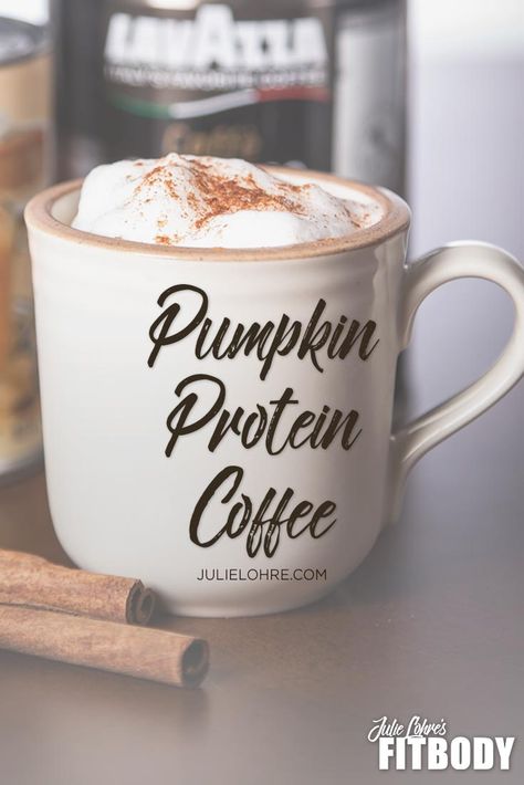 Pumpkin Protein Coffee, Protein Coffee Creamer, Diet Deserts, Protein Coffee Recipes, Protein Tea, Espresso Corner, Fall Coffee Recipes, Drinks Breakfast, Macro Food