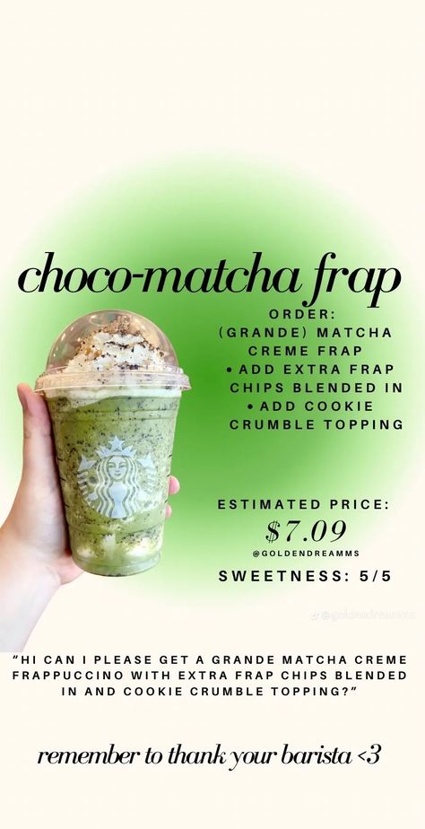 Strawberry Matcha Starbucks, Custom Starbucks Drinks, Matcha Frappuccino Recipe, Matcha Frappuccino, Starbies Drinks, Matcha Drink Recipes, Starbucks Matcha, Starbucks Secret Menu Recipes, Cold Starbucks Drinks