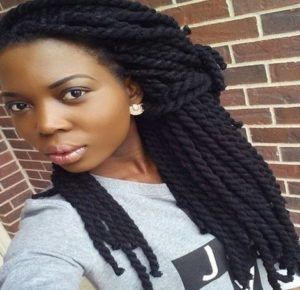 Yarn Twists Hair Styles and Updos Wool Box Braids, Brazilian Wool Box Braids, Box Braids Long, Wool Braids, Yarn Braids Styles, Yarn Twists, Brazilian Wool, Braids Long, Hair Pics