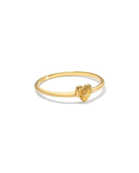 Maia Heartburst Band Ring in 18k Gold Vermeil | Kendra Scott Gold Rings Kendra Scott, Kendra Scott Ring Gold, Cute Rings For Teens, Pretty Stacks, Kendra Scott Ring, Cute Promise Rings, 2024 Wishlist, Wishlist 2024, Rings Accessories