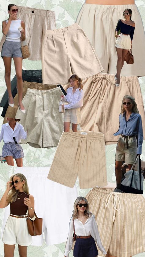 Linen Shorts, Cute Fits, Clothes