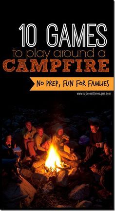 Camping Ideas For Couples, Camping Hacks With Kids, Campfire Games, Games To Make, Camping Bedarf, Rv Trips, Camping 101, Scout Camping, Festival Camping