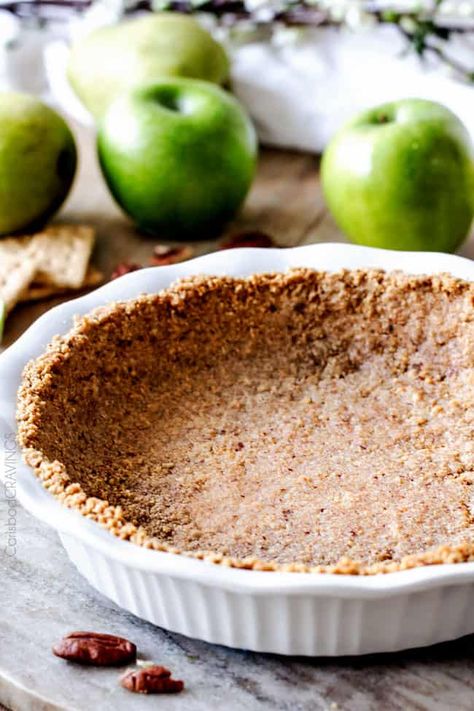 Pecan Crust Recipe, Creamy Key Lime Pie, Baked Graham Cracker Crust, Turtle Cheesecake Recipes, Blueberry Cream Pies, Graham Cracker Crust Recipe, Toffee Popcorn, Pecan Pie Crust, Pie Crust Recipe Easy