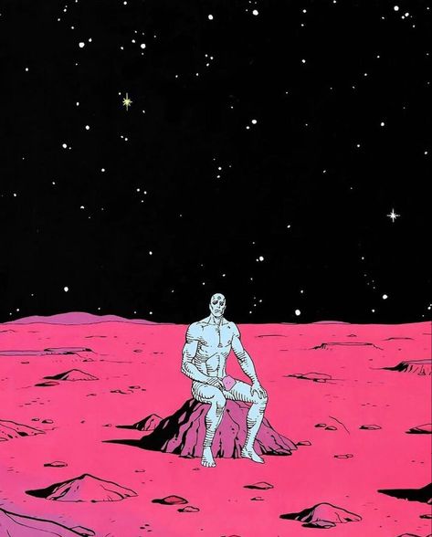 Dr Manhattan, Dave Gibbons, Superhero Batman, Comic Book Panels, Silver Surfer, Comic Panels, Marvel Dc Comics, Comic Character, Dc Universe