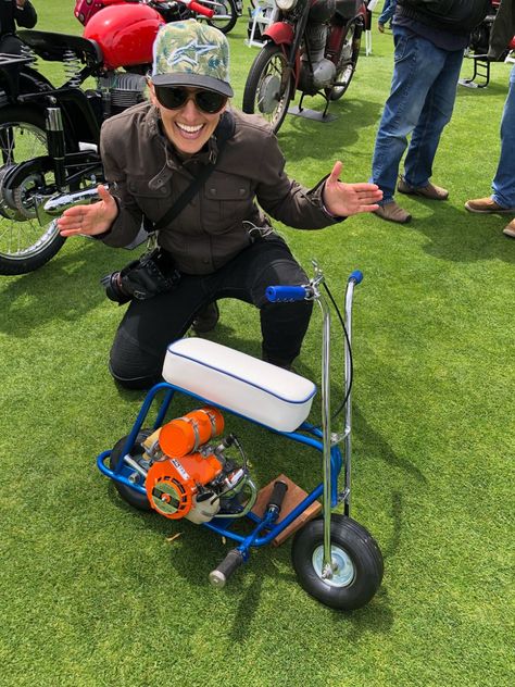 Guest Ride Report – “The Best Way to Ride to Quail” | Bike-urious Custom Mini Bike, Build A Go Kart, Homemade Motorcycle, Mini Motorbike, Sepeda Retro, Mini Motorcycle, Honda C70, Powered Bicycle, Diy Go Kart