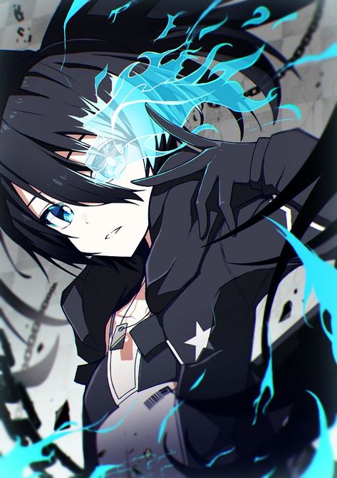 Black★Rock Shooter (Character) (2894x4093 6,511 kB.) Black Rock Shooter, Open Shirt, Silver Wolf, Haiwan Peliharaan, Yandere Simulator, Black Rock, 2d Art, Dreamy Art, Blues Rock