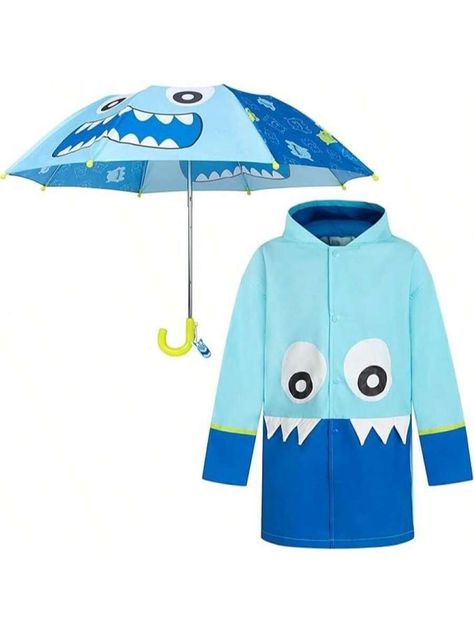 Care instructions:   Hand Wash OnlyBoys Rain Coat And Umbrella Set, Rainwear For Kids Ages 3-7 Years Blue      Rain Jackets   Kid's Raincoat, size features are:Bust: ,Length: ,Sleeve Length: Kids Umbrellas, Raincoat Kids, Blue Rain, Rain Coat, Rain Wear, Age 3, Maternity Bag, Kids Jacket, Baby Accessories