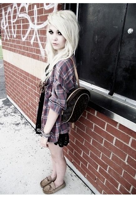 moccasins Indie Scene Style, Scene Style, Indie Scene, Emo Scene Hair, Scene Girl, Black Lace Mini Dress, Scene Girls, Scene Fashion, Scene Hair