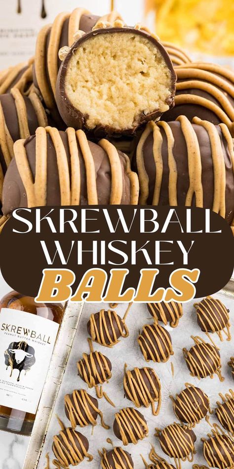 Skrewball Whiskey Balls Whiskey Balls, Boozy Baking, Food And Drink Recipes, I Lost 100 Pounds, Alcoholic Desserts, Princess Pinky Girl, Pinky Girl, Boozy Desserts, Make Food