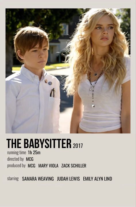 The Babysitter Movie Poster, The Babysitter Poster, The Babysitter Movie, Movies Outfit Date, Movies Date Outfit, Movie Outfits Date, I Love Me Icon, Movie Theater Outfit, Babysitter Movie