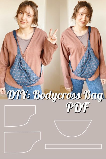 Bumbag Sewing Pattern Free, Waist Bag Sewing Pattern, Cross Body Sling Bag Pattern Free Sewing, Bum Bag Sewing Pattern, Hip Bag Pattern Free Sewing, Bumbag Pattern Free, Bum Bag Pattern Free, Cross Body Bag Pattern Free Sewing, Hip Bag Pattern Free