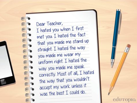 Share some of your favorite letters you've received from students here! Letters For Teachers From Student, Teacher Thank You Letter, Teacher Appreciation Letter, Notes To Write, Teacher Thank You Notes, Birthday Wishes For Teacher, Wishes For Teacher, Teacher Poems, Appreciation Letter