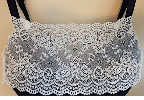 Stretch Lace Fabric, Modesty Panel, Fabric Projects, Crafty Projects, Bra Straps, Lace Panelled, Black Laces, Stretch Lace, Upcycle Clothes