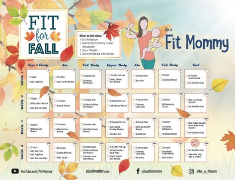 FREE Fitness Challenge– Fit for Fall – Be a Fit Mommy Fall Fitness Challenge, 4 Week Challenge, Fall Fitness, October Ideas, Summer Bod, Wellness Challenge, Week Challenge, Mommy Workout, Fall Fit