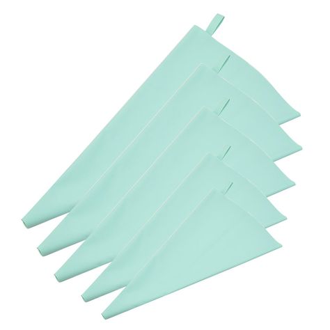 PRICES MAY VARY. Premium Quality: 5 Pack icing bags are made of food grade silicone material, durable and corrosion-resistant, thickened and anti-skid design, not easy to burst, easily washed by hand or dishwasher. Perfect Size: The pastry bags for frosting come in 5 sizes (10",12",14",16",18"), Reusable bag can be easily trimmed and work with standard decorating tips and any nozzle, meet your different needs and preferences! Easy Use and Wash: Silicone pastry bag can be easily trimmed and work Pastry Bags, How To Make Cream, Icing Piping, Bags Diy, Essential Kitchen Tools, Pastry Bag, Cream Frosting, Hook Design, Cake Decorating Tools