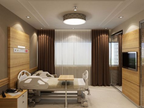 Hospital / Suites Room 3d Project - Picture gallery Hospital Interior Design Room, Hospital Suite Room Design, Hospital Vip Room, Healthcare Interior Design, Modern Hospital, Hospital Architecture, Executive Room, Modernist House, Hospital Interior