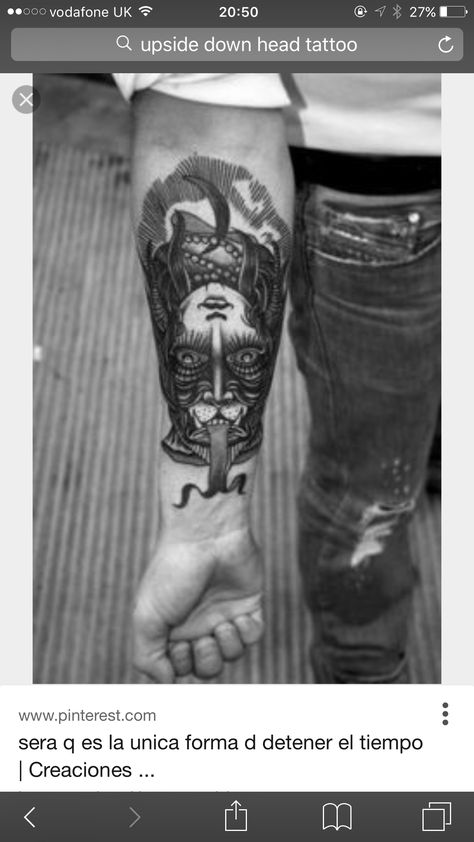 Upside down head Upside Down Tattoo Ideas, Upside Down Tattoo, Sleeve Ideas, Sleeves Ideas, Upside Down, Arm Tattoo, Skull Tattoo, Portrait Tattoo, Tattoo Ideas