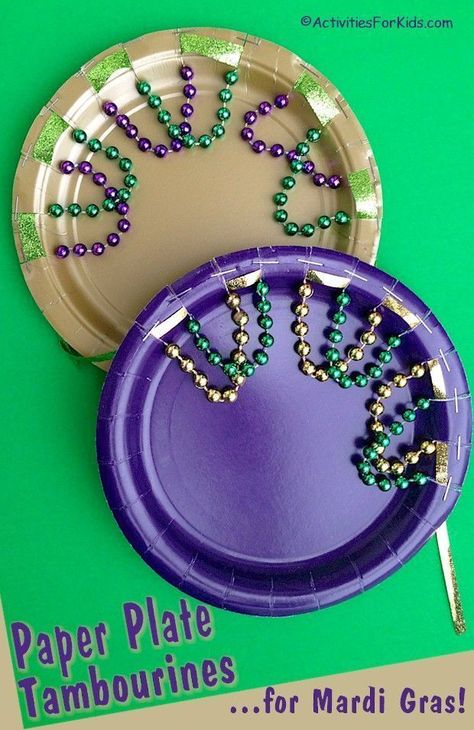 Mardi Gras Crafts For Kids, Music Crafts Preschool, Mardi Gras Activities, Mardi Gras Kid, Instrument Craft, Mardi Gras Crafts, Diy Instruments, Music Crafts, Mardi Gras Beads