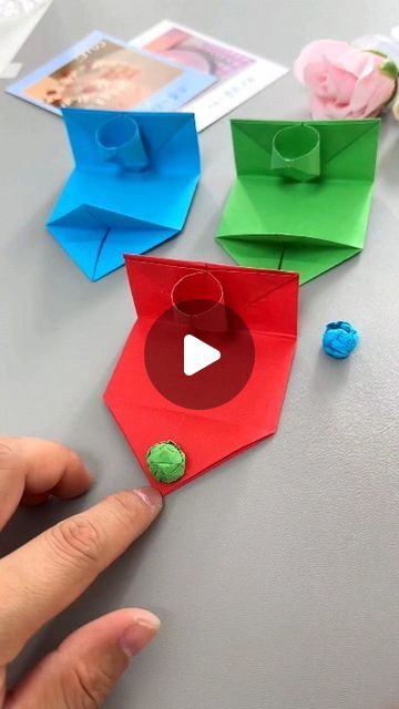 Origami Toys, Easy Origami For Kids, Origami Tutorial Easy, Cute Origami, Craft Club, Origami Tutorial, October 4, Origami Easy, Origami Crafts