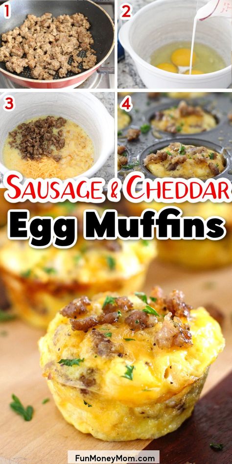 Healthier Me, Mini Breakfast, Breakfast Prep, Vegan Muffins, Breakfast Bites, Breakfast Healthy, Egg Muffins, Egg Bites, Breakfast Muffins