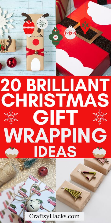 Brown Christmas Wrapping Paper, Wrapping Ideas For Kids, Christmas Wrapping Ideas Creative, Pretty Gift Wrapping, Gift Wrapping Ideas Christmas, Wrapping Ideas Christmas, Beautiful Christmas Wrapping, Christmas Wrapping Ideas, Christmas Wrapping Diy