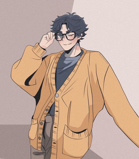 Cardigan Drawing, Keiji Akaashi, Boys Volleyball, Bird Puns, Haikyuu Bokuto, Hits Different, Akaashi Keiji, Yellow Cardigan, Haikyuu Ships