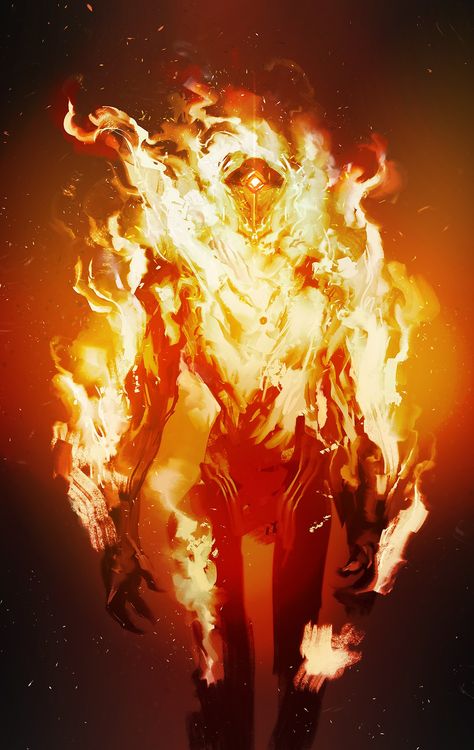 Fire Golem, Fire Demon, Roleplay Characters, 다크 판타지, Something Something, Something Interesting, Creature Concept Art, Draw Something, 판타지 아트